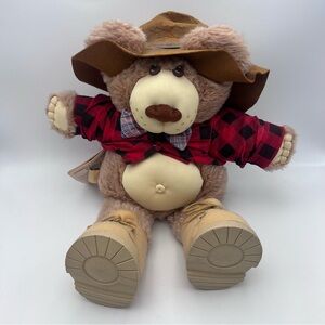 VINTAGE 1985 FURSKINS XAVIER ROBERTS FARRELL 22" STUFFED TEDDY BEAR PLUSH